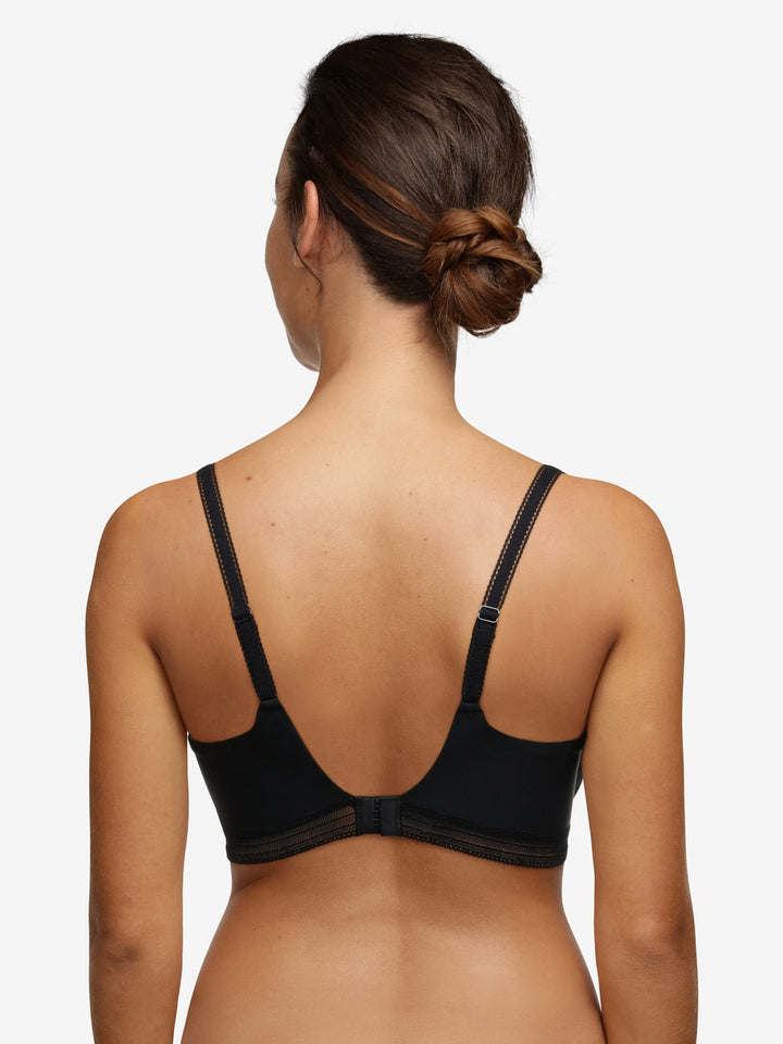 Sujetador con aros Chantelle True Lace Very Covering - Sujetador de copa completa negro Chantelle