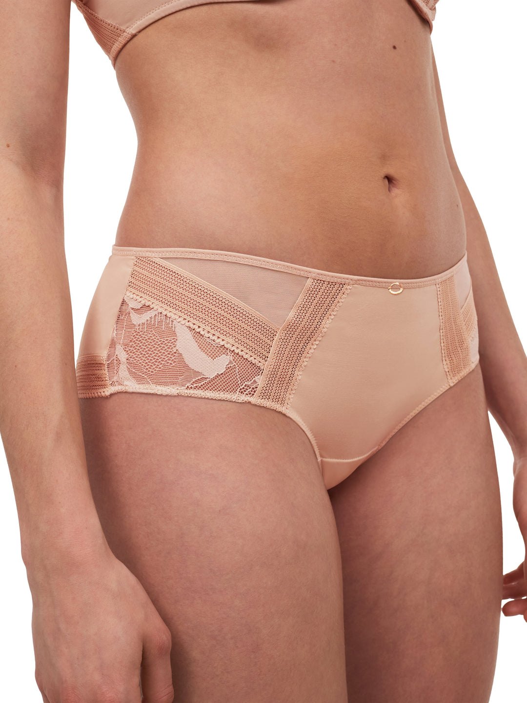 Shorty in vero pizzo Chantelle - Shorty beige dorato Chantelle