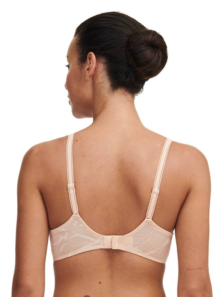 Soutien-gorge à mémoire de forme couvrant True Lace Chantelle - Soutien-gorge emboitant beige doré Chantelle