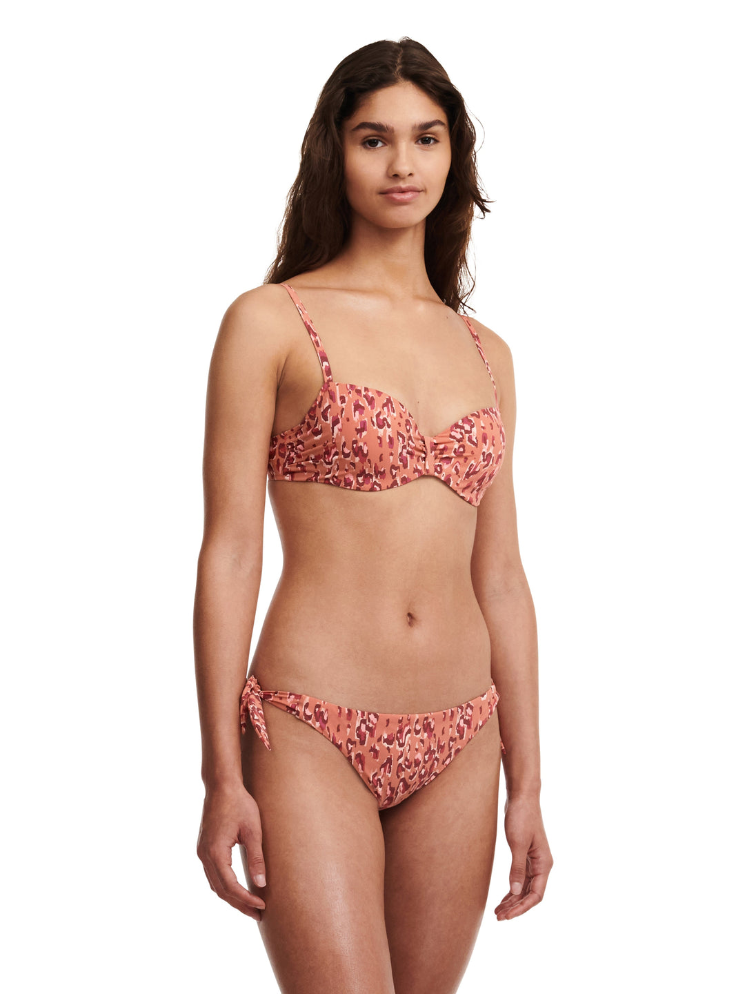 Chantelle Swimwear Bikini Eos - Bikini de copa completa de leopardo naranja Chantelle