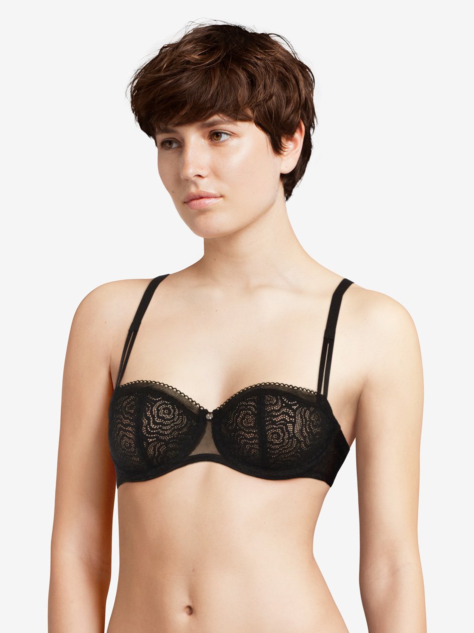 Chantelle C Jolie Half-Cup Bra - Black Half-Cup Bra Chantelle