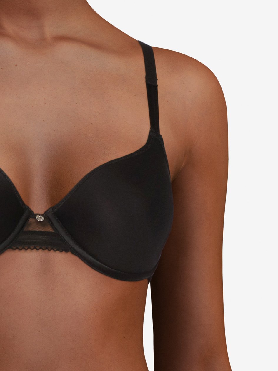 Chantelle C Jolie Covering Memory Bra - Black Full Cup Bra Chantelle