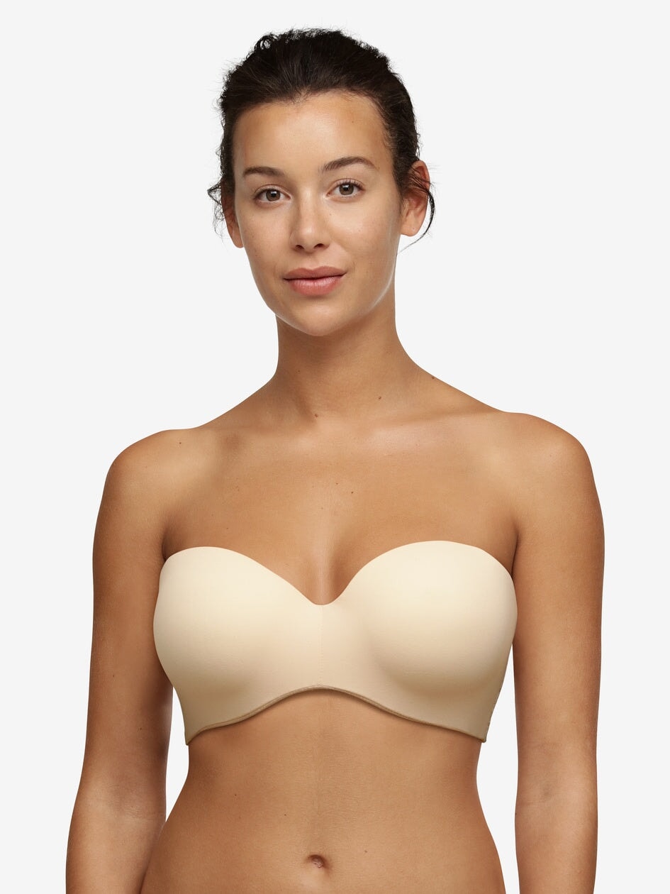 Soutien-Gorge T-Shirt Bandeau Chantelle Norah - Soutien-Gorge Bandeau Rose Vieux Chantelle