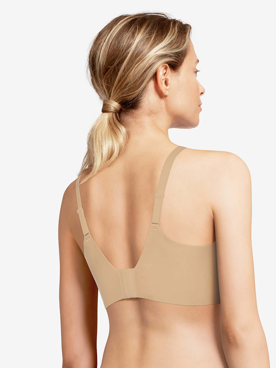 Chantelle Soft Stretch Plunge Underwire Bra - Nude Sand Plunge Bra Chantelle 