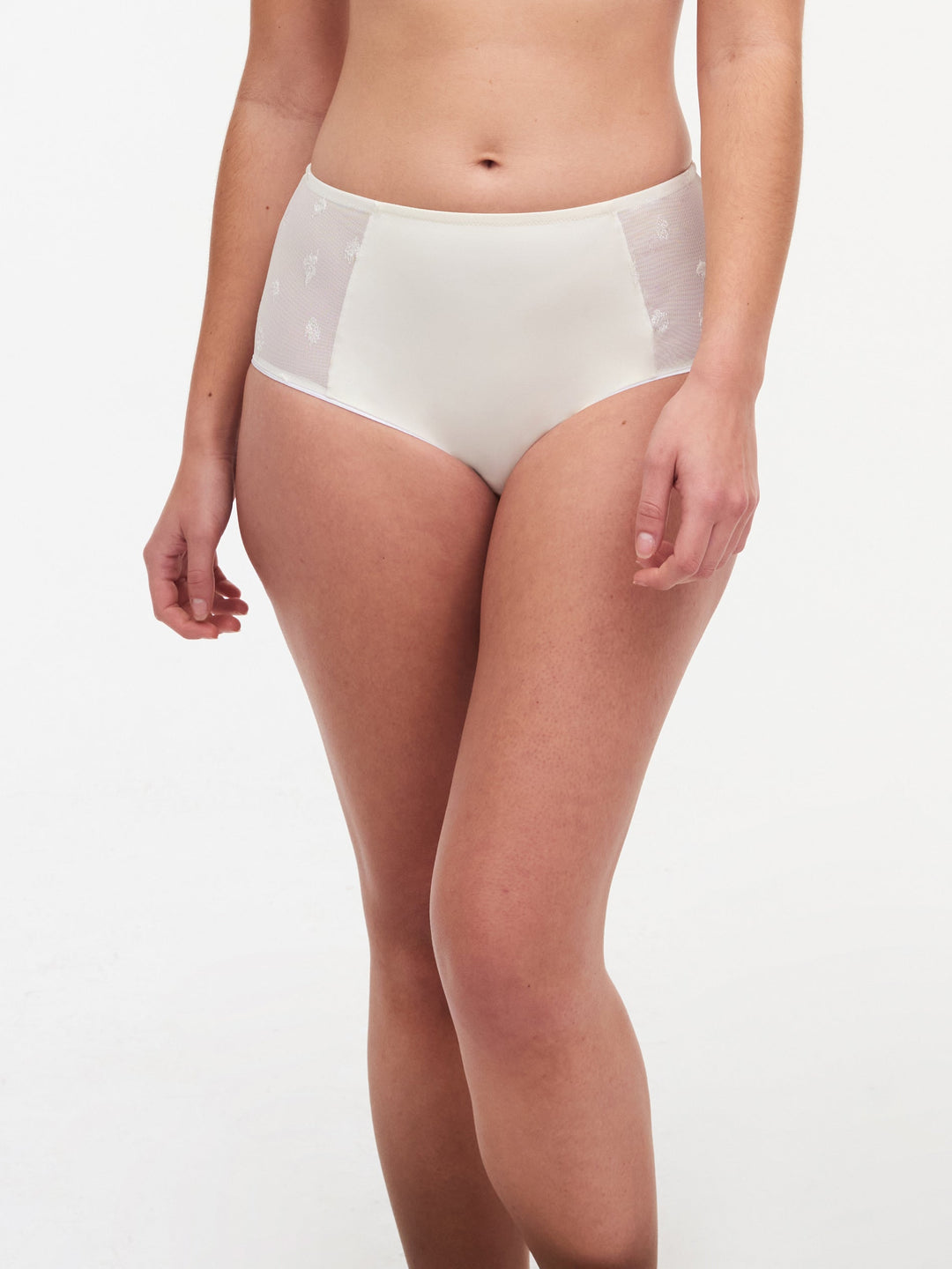 Chantelle Bold Curve Full Brief - Ivory Multicolor Full Brief Chantelle 
