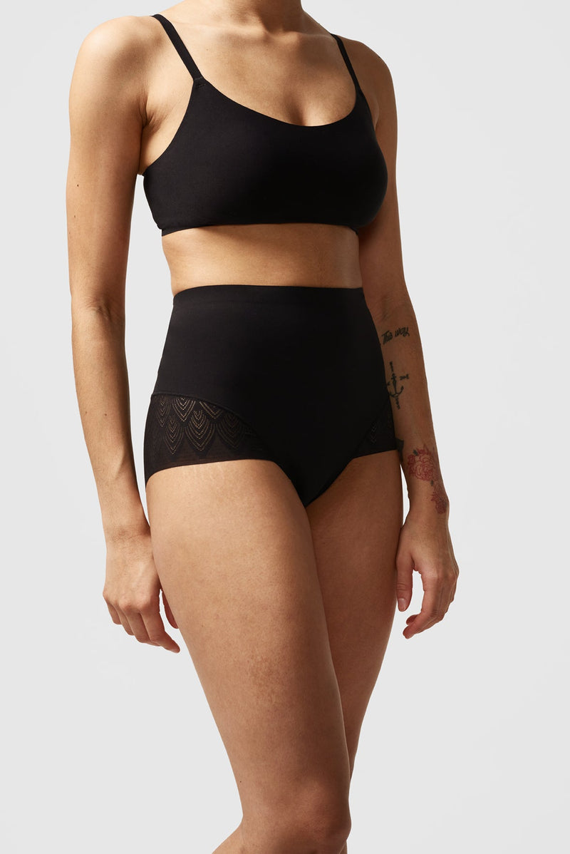Chantelle Sexy Shape High Waist Brief - Black Shapewear High Brief Chantelle 