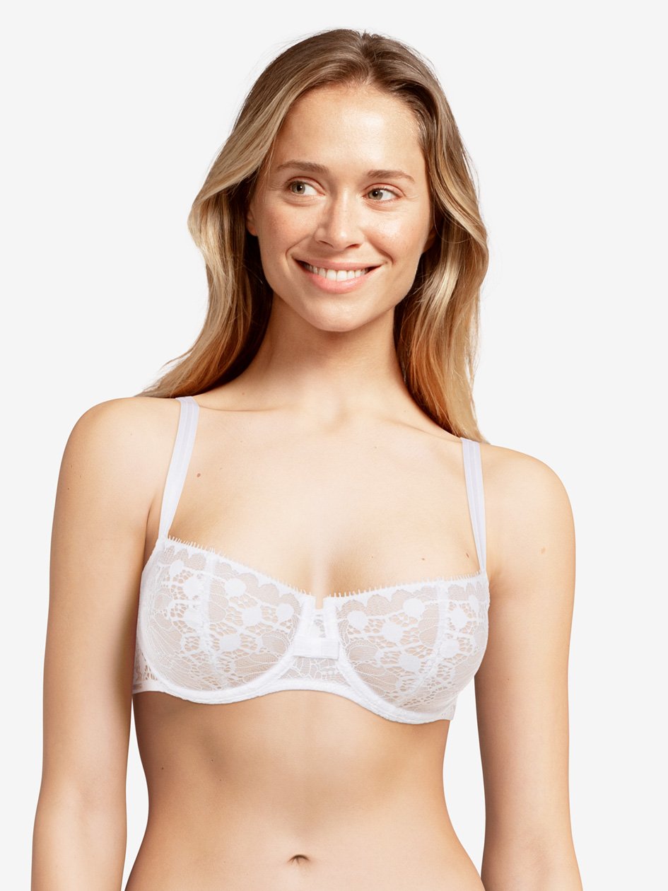 Reggiseno Mezza Coppa Chantelle Day To Night - Reggiseno Mezza Coppa Bianco Chantelle