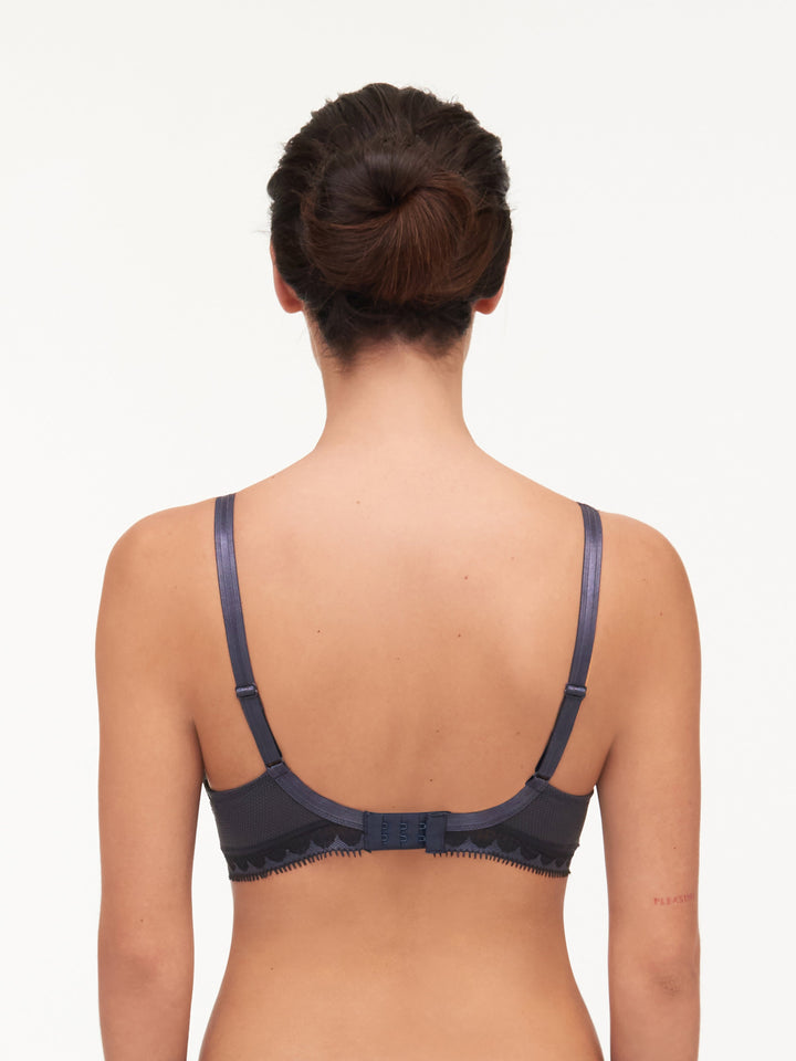 Chantelle Day To Night Plunge Spacer Bra - Deep Grey Full Cup Bra Chantelle 