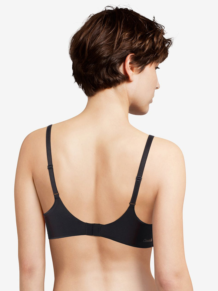 Chantelle Invisible Regina Wirefree Triangle T-Shirt Bra - Black Triangle Bra Chantelle