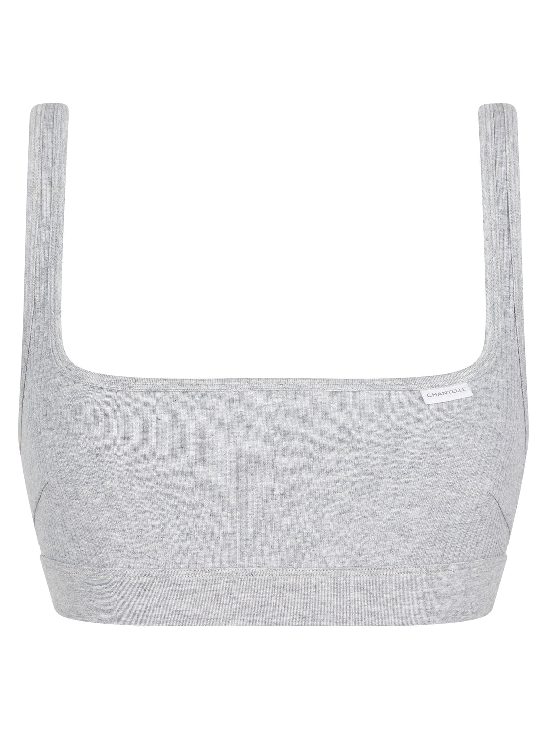 Bralette sin relleno Chantelle Cotton Comfort - Sujetador suave gris mixto Chantelle