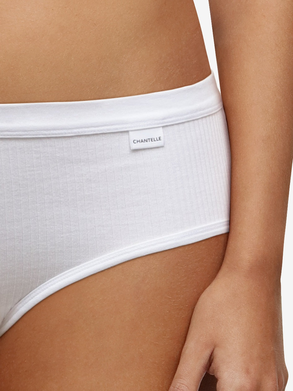 Pantaloni a vita bassa in cotone Chantelle Comfort - Slip bianco Chantelle