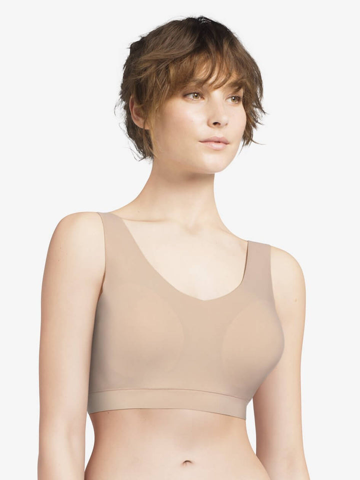 Top acolchado elástico suave Chantelle - Sujetador suave beige dorado Chantelle