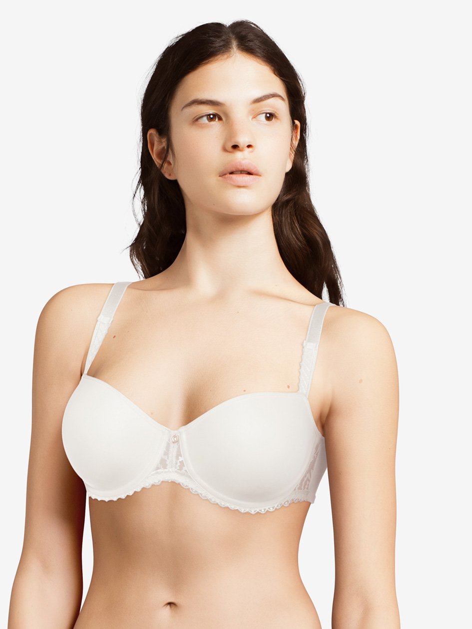 Chantelle Every Curve Half-Cup Memory Bra - Milk Half Cup Bra Chantelle