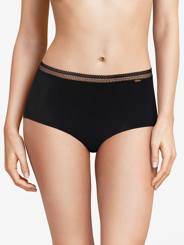 Chantelle Flux Abondant Period Proof Heavy Flow High Waist Brief - Black High Waist Brief Chantelle