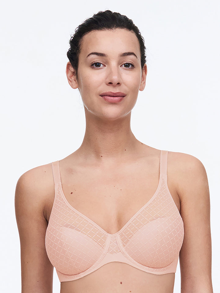 Chantelle Norah Chic Covering Molded Bra - Dusky Pink Moulded Bra Chantelle 