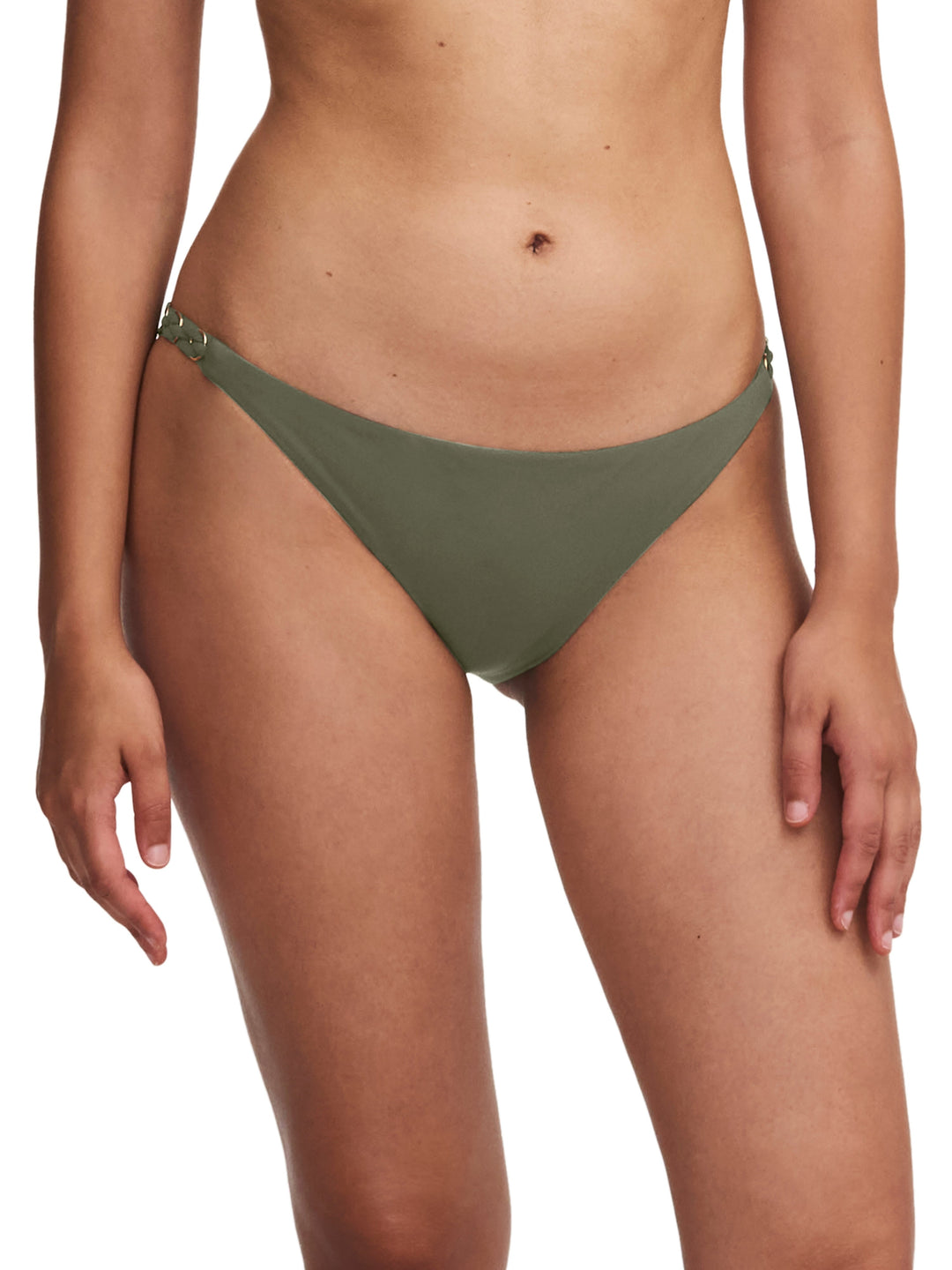 Chantelle Swimwear Emblem Bikini Brief - Khaki Green Mini Bikini Brief Chantelle 