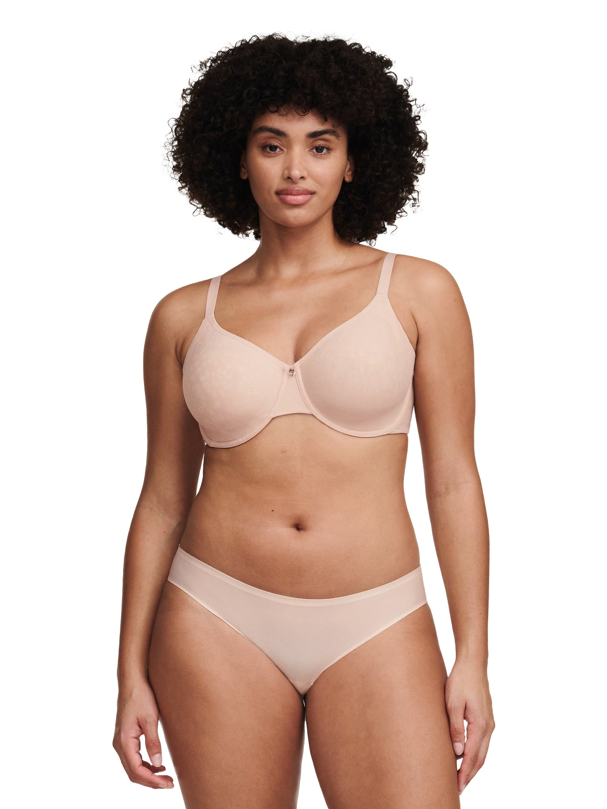 Chantelle - Sujetador moldeado Comfort Chic muy cubriente Sujetador moldeado rosa oscuro Chantelle 