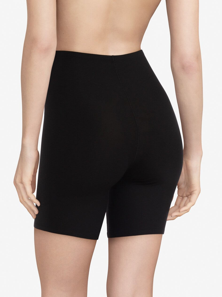 Chantelle Soft Stretch Mid Thigh Short - Black Shorty Chantelle