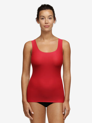 Chantelle Softstretch Vest Top - Poppy Red Top Chantelle 