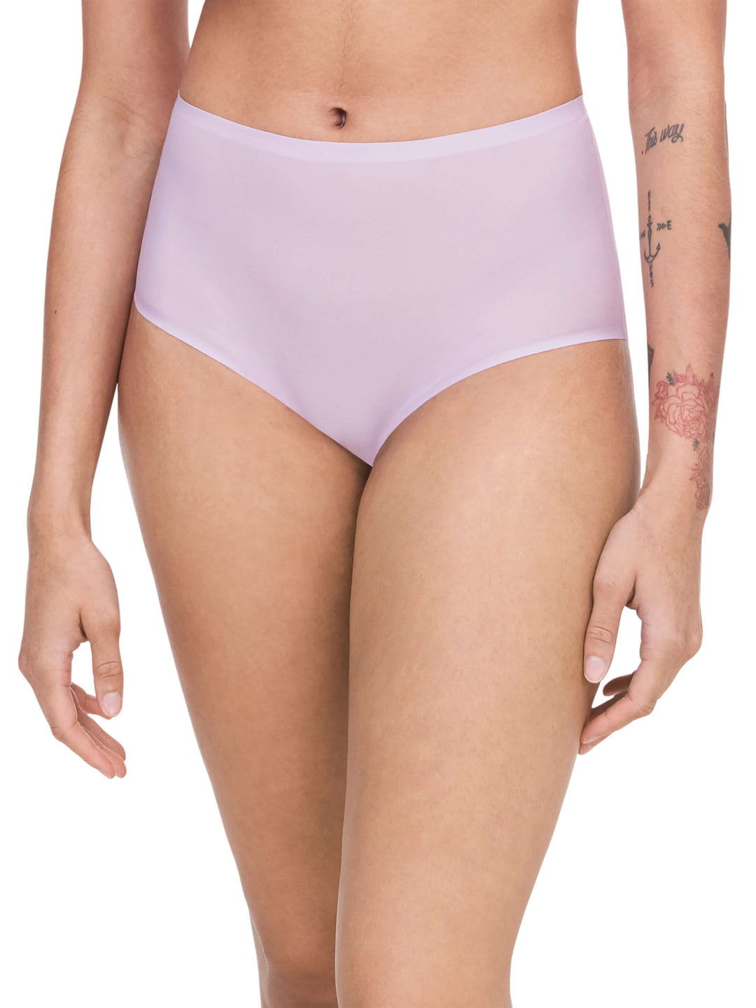 Chantelle Soft Stretch High Waisted Brief - Lavender Frost Full Brief Chantelle 