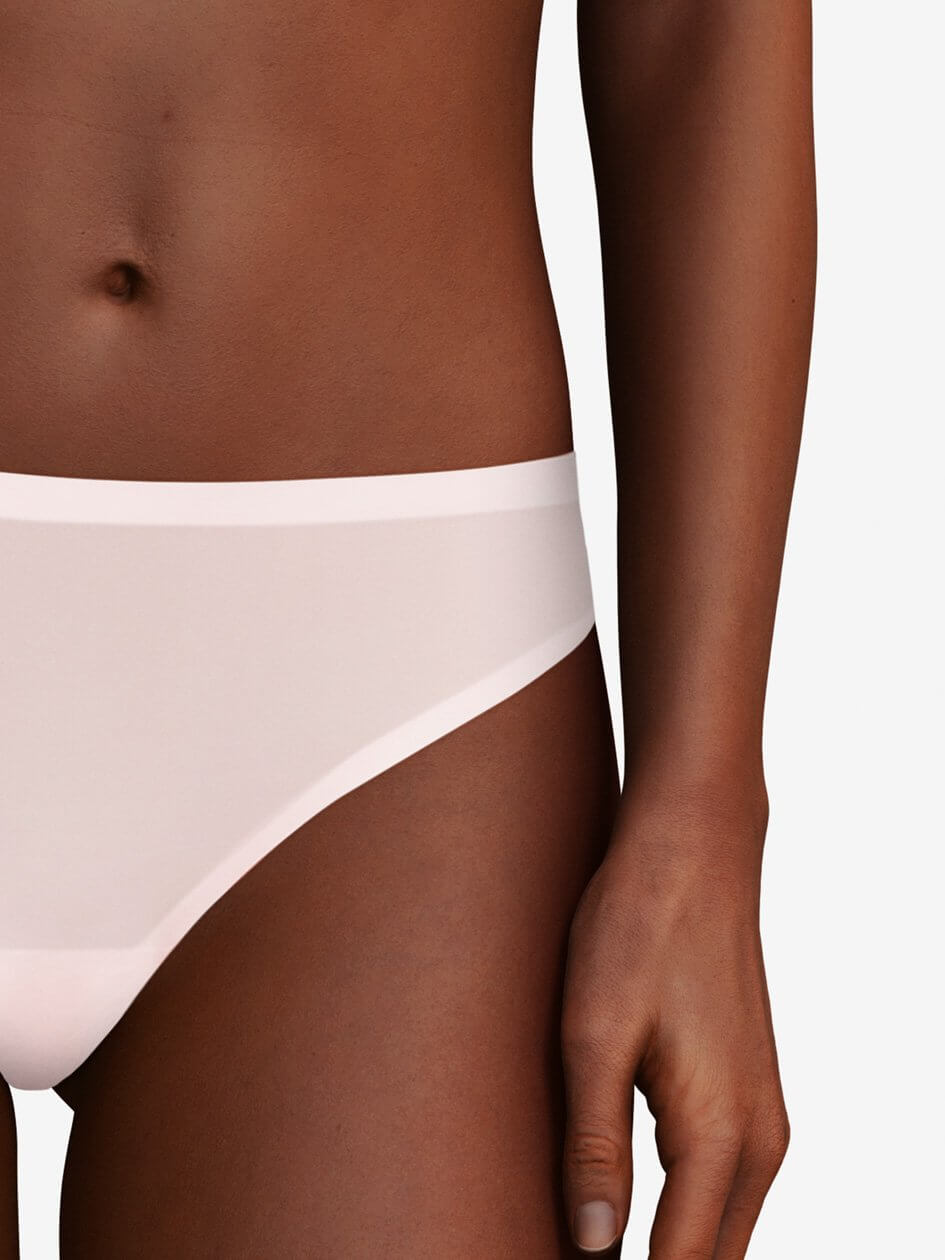 Chantelle Tanga elástica suave - Tanga rosa suave Chantelle