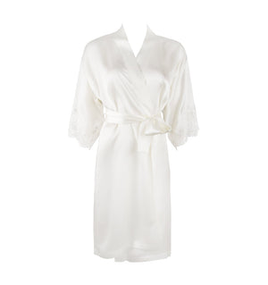 Lise Charmel - Splendeur Soie Mid-Length Negligee Gown Ecru Nacre