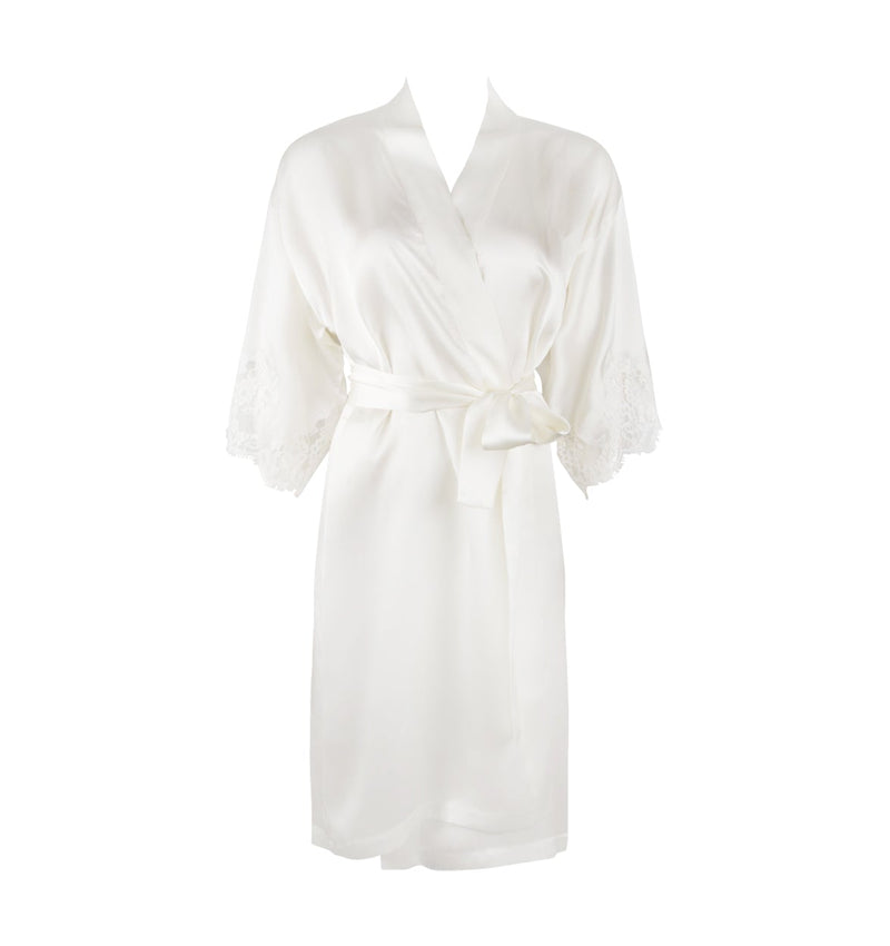 Lise Charmel - Splendeur Soie Mid-Length Negligee Gown Ecru Nacre
