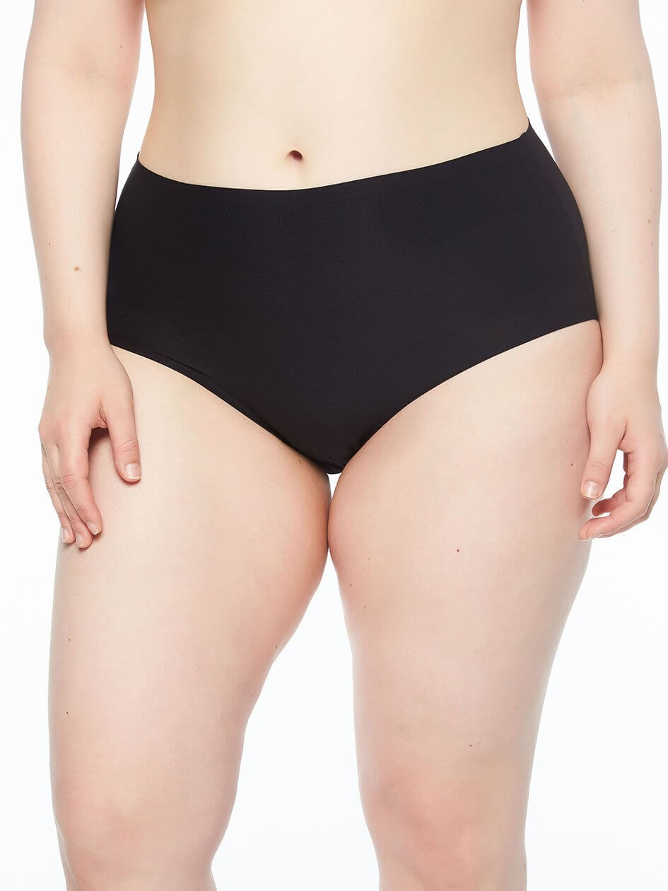 Chantelle Soft Stretch Plus High Waist Brief - Black Full Brief Chantelle