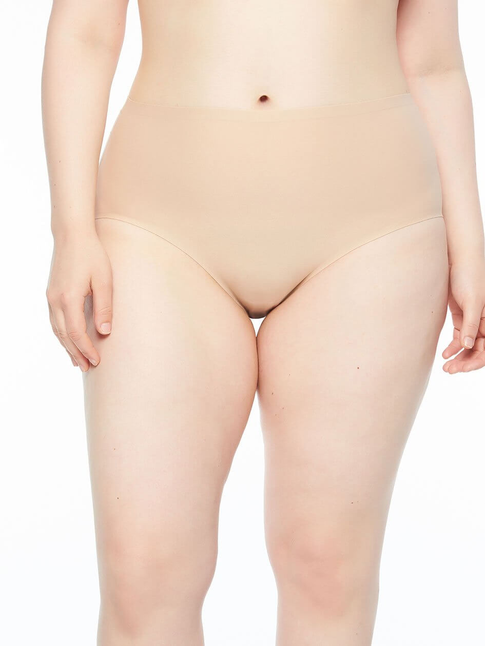 Chantelle Soft Stretch Plus Slip mit hoher Taille - Nude Full Brief Chantelle