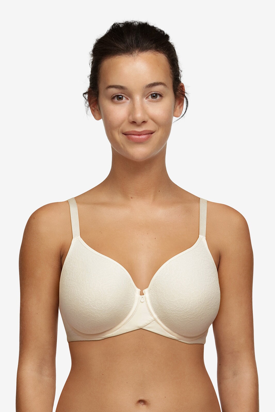 Soutien-gorge moulé couvrant avec armatures Chantelle Cloudia - Soutien-gorge emboîtant nacré Chantelle