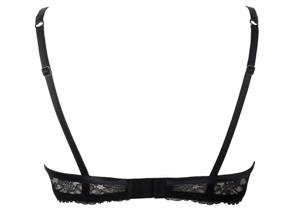 Lise Charmel - Soiree Libertine Half Cup Bra Black Balcony Bra Lise Charmel 