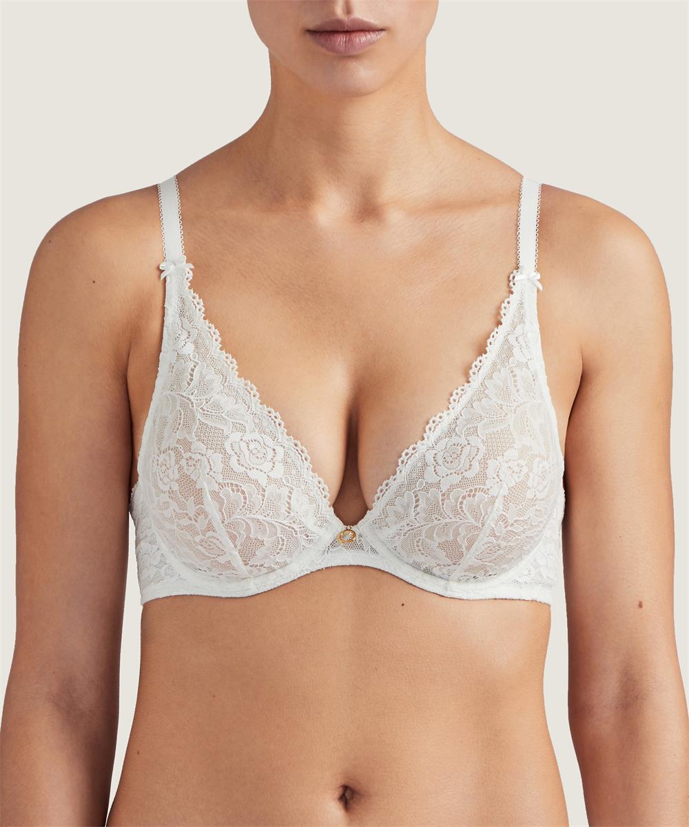 Aubade - Reggiseno con scollo profondo a triangolo Rosessence - Reggiseno con scollo profondo Opale Aubade