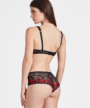 Aubade - A Fleur De Toi Comfort Moulded Half Cup Bra Rouge Prodigieux