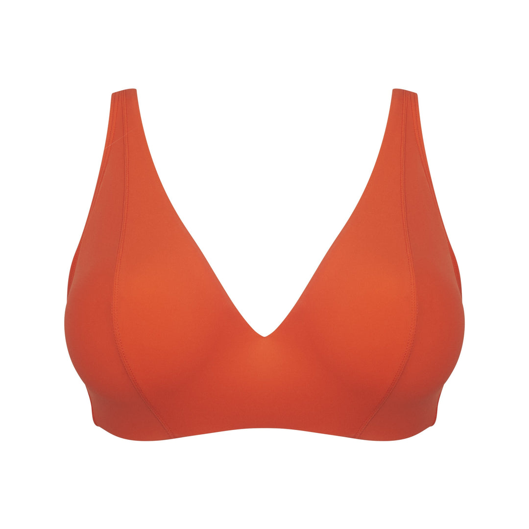 Empreinte - Iconic Underwired V-Neck Top Tangerine Plunge Bikini Empreinte Swimwear 