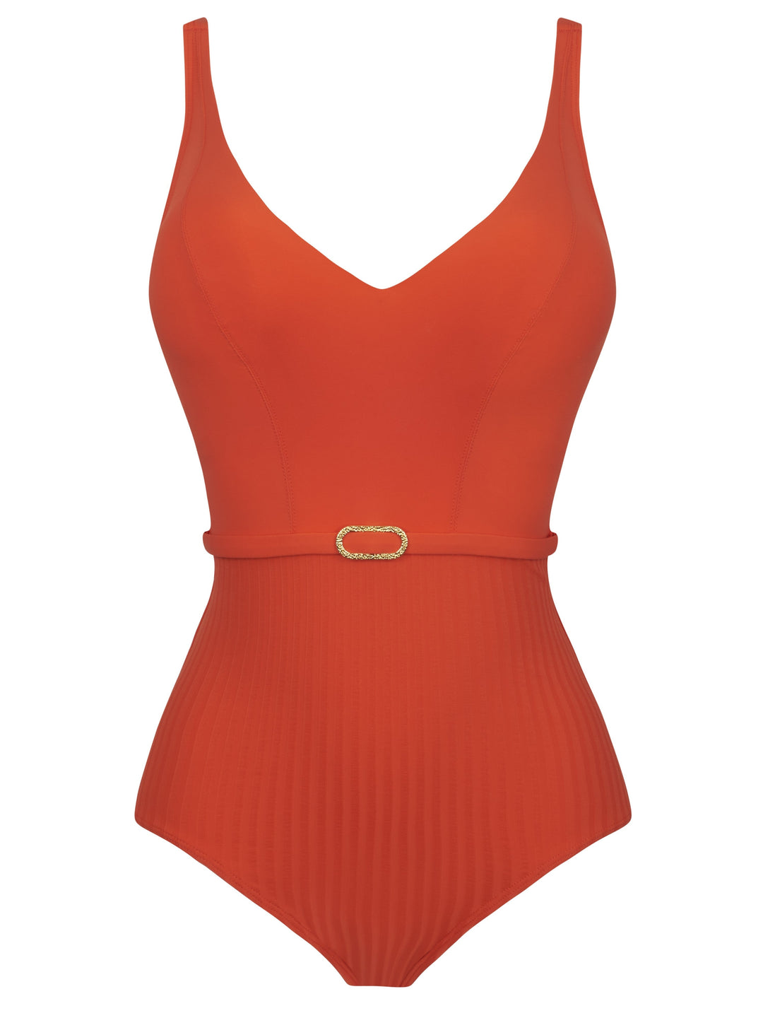 Empreinte - 아이코닉 언더와이어 V넥 수영복 Tangerine Plunge Swimsuit Empreinte Swimming