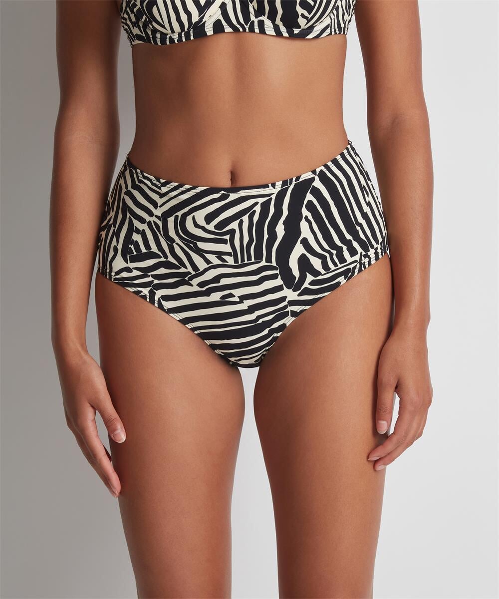 Aubade Swimwear Savannah Mood Highwaisted Bikini Brief - Zebra Full Bikini Brief Aubade Swimwear 