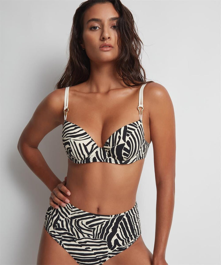 Aubade Swimwear Трусики-бикини Savannah Mood с высокой талией - Трусики-бикини Zebra Full Aubade Swimwear