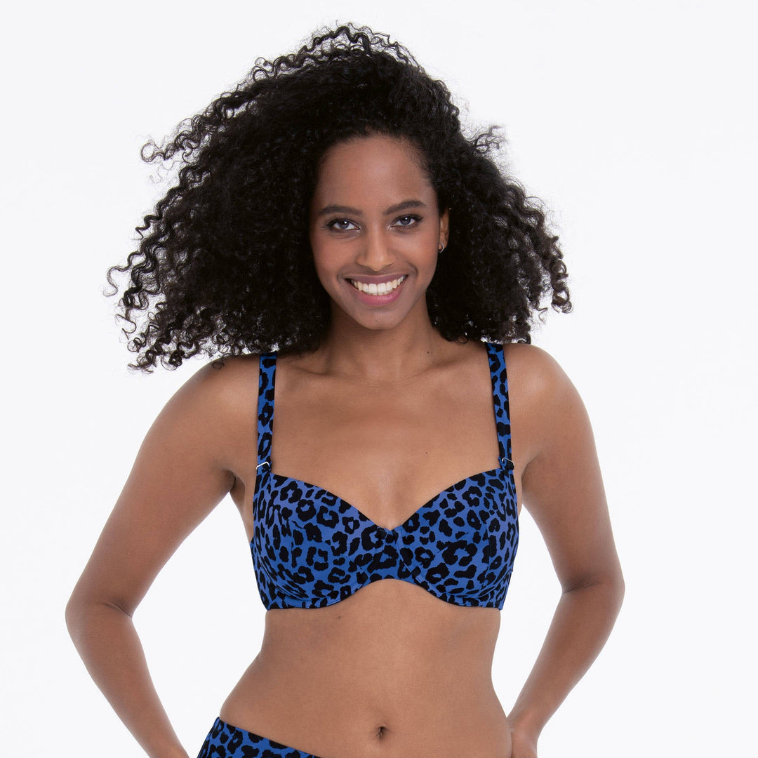 Rosa Faia Style Luna Top Bikini Top - Fusion Blue Padded Bikini Rosa Faia Swimwear 