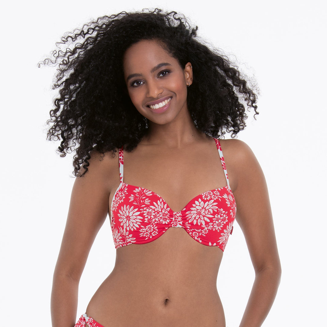 Top Bikini Rosa Faia Paulina - Bikini Imbottito Mirtillo Rosso Costumi da bagno Rosa Faia