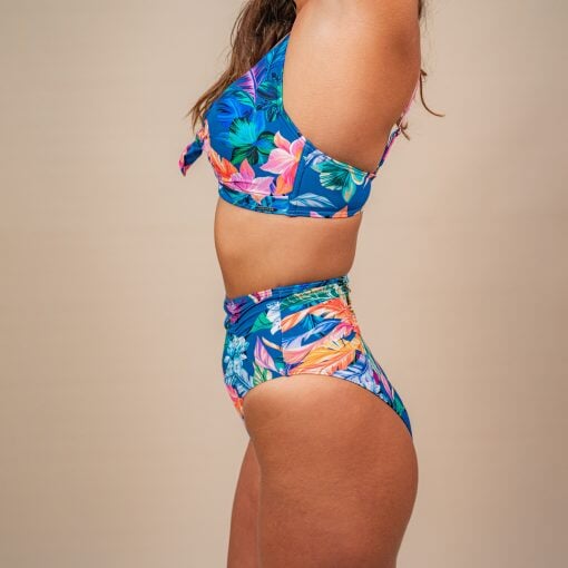 Moontide Swimwear Топ бикини на косточках Owhyee с завязками спереди - Multi Full Cup Bikini Top