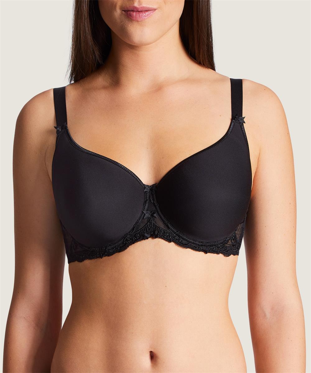 Aubade Au Bal De Flore Tee Shirt Bra - Noir T-Shirt Bra Aubade