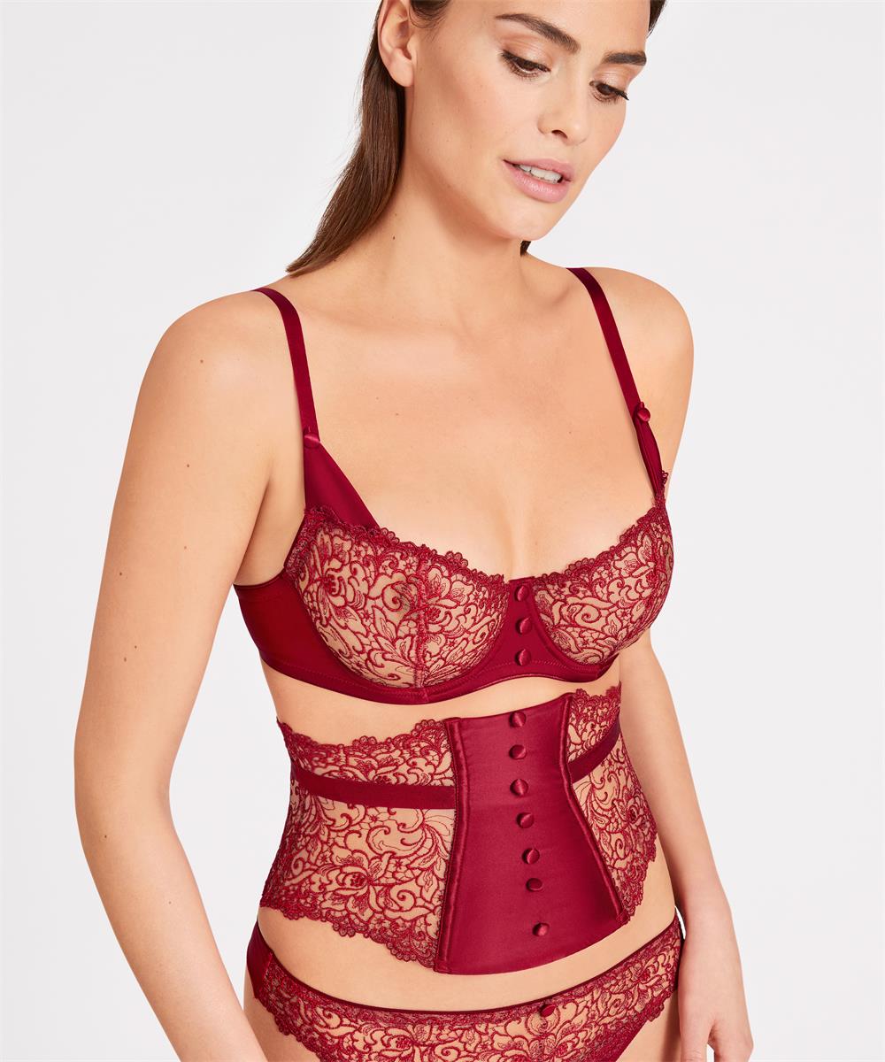 Aubade Miss Karl Half-Cup Bra - Rubis Half-Cup Bra Aubade 