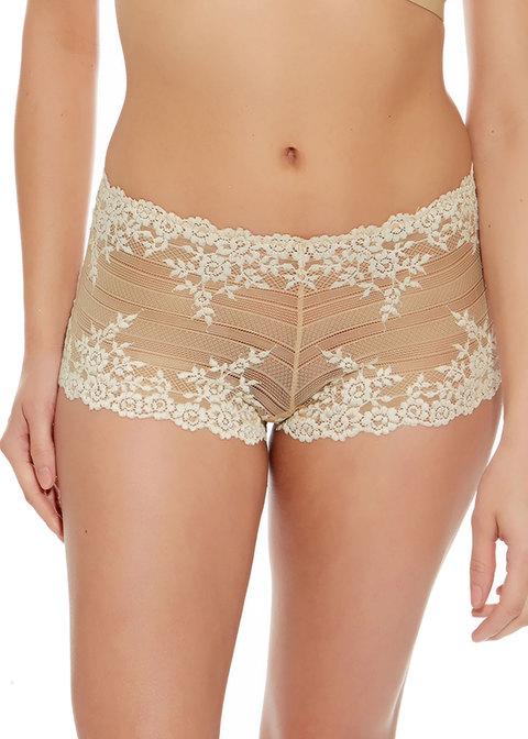 Wacoal - Короткие шорты Embrace Lace Boy, натуральный телесный цвет / слоновая кость