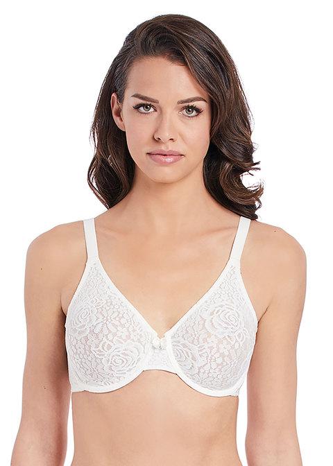 Wacoal - Halo Lace Moulded Underwire Bra Ivory Full Cup Bra Wacoal