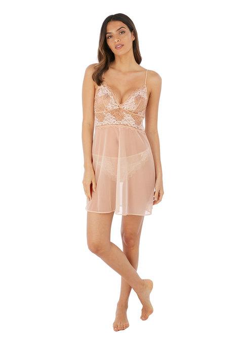 Wacoal - Spitze Perfektion Chemise Cafe Creme Nachtwäsche Wacoal