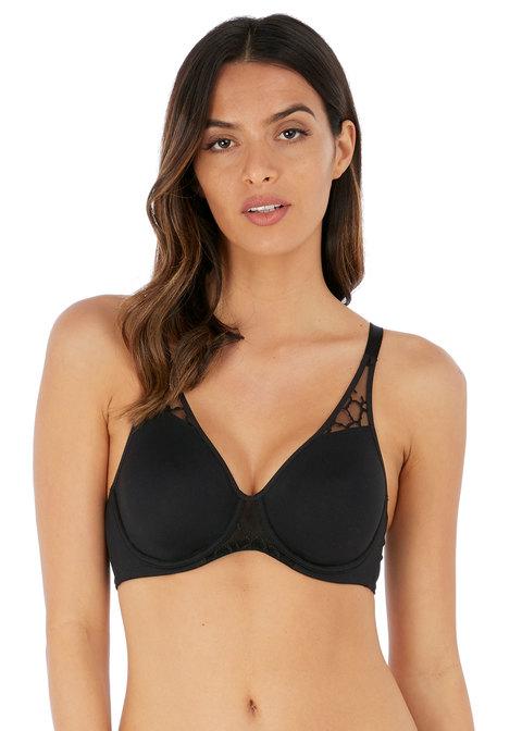 Wacoal - Lisse Underwire Moulded Non Padded Bra Black Full Cup Bra Wacoal