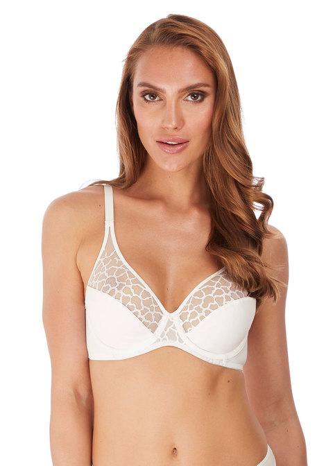 Lace and Mesh Underwire Bra - Déesse Collection