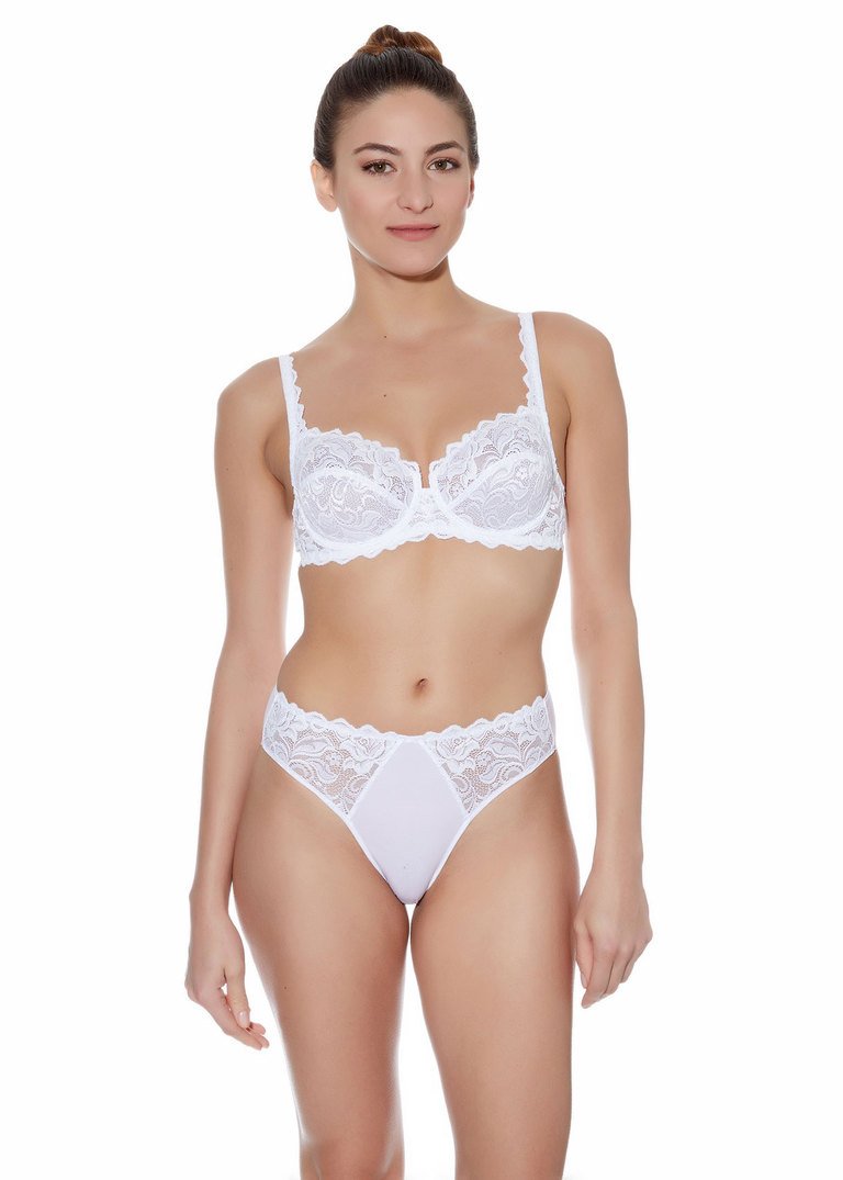 Wacoal - Eglantine Classic Underwire Bra White Full Cup Bra Wacoal