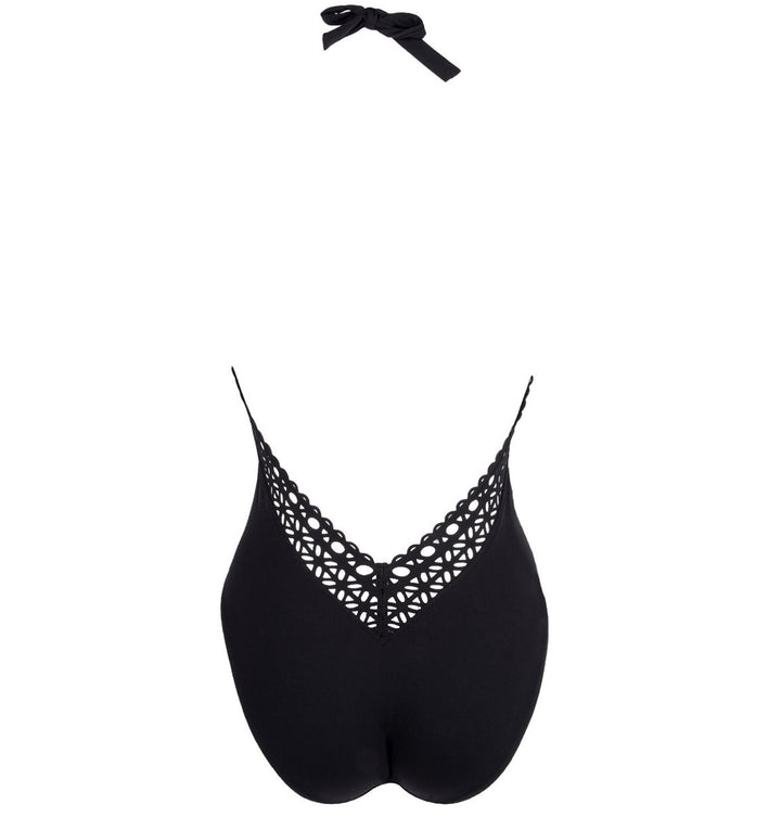 Lise Charmel - Ajourage Couture Plunging Back Swimsuit Black Swimsuit Lise Charmel Swimwear 