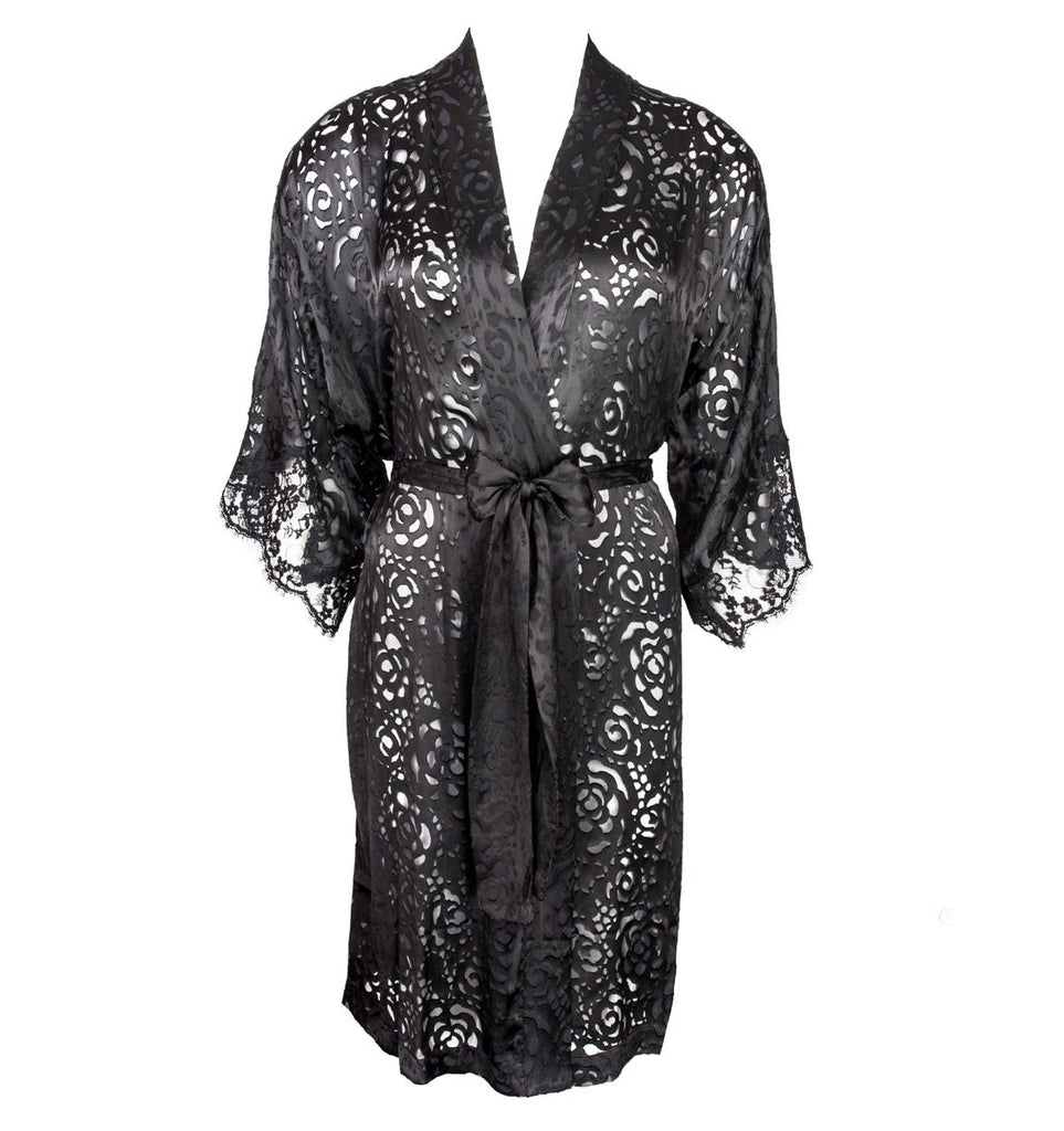 Lise Charmel Dressing Floral Robe Noir Ouh La La Lingerie